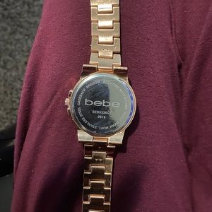 Bebe Blinged Watch in Rose Gold